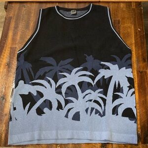 8 by Yoox palm tree sweater vest L